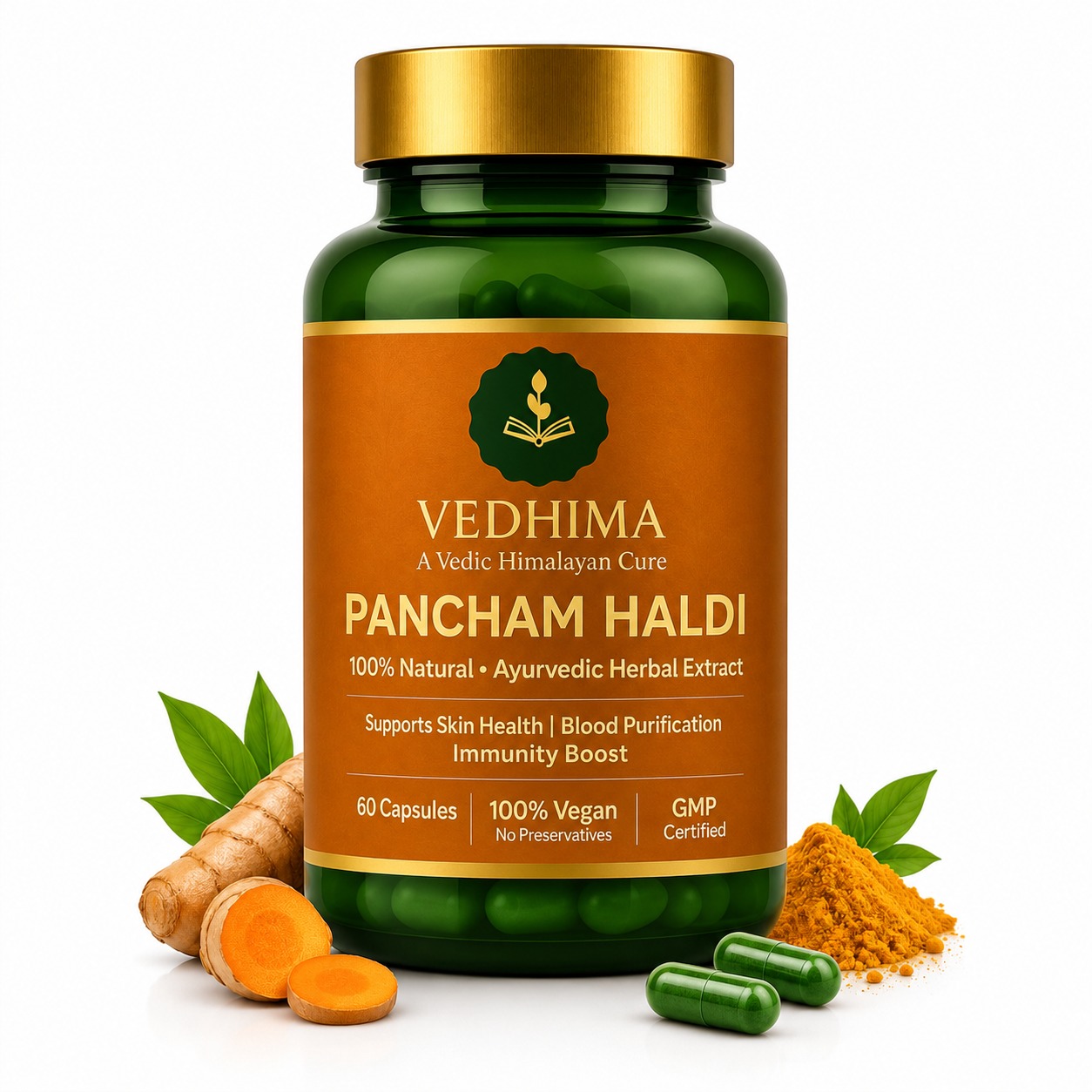 Pancham Haldi Capsules – 5 Turmeric Blend